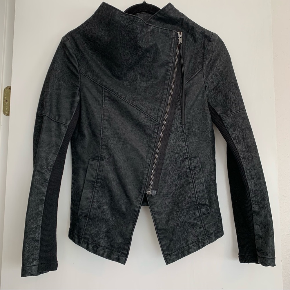 H&M Faux Leather Jacket - Size 2